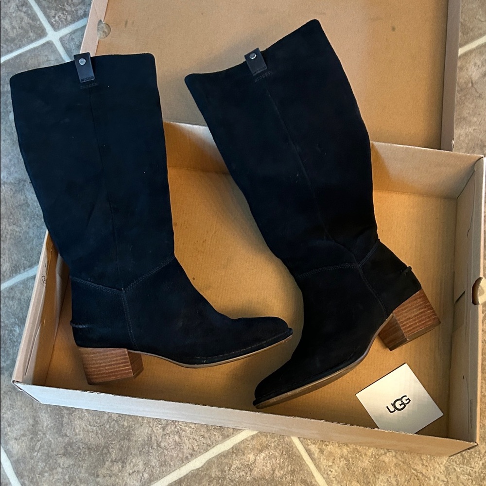 UGG Women's Black Heeled Boots